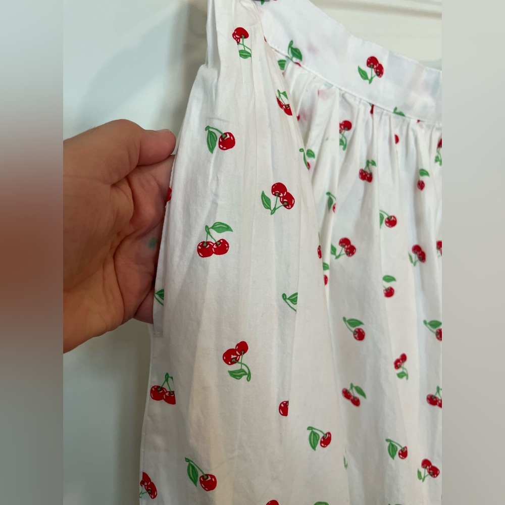 NWT Aerie New Essential Novelty Print Cherry Maxi Cotton Cottagecore skirt sz L - Picture 4 of 12